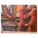 Vintage School Band Classroom Print – Norman Rockwell Style – Framed