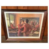 Vintage School Band Classroom Print – “Limited Edition” Music Scene – Framed