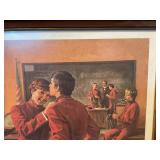 Vintage School Band Classroom Print – “Limited Edition” Music Scene – Framed