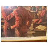 Vintage School Band Classroom Print – “Limited Edition” Music Scene – Framed