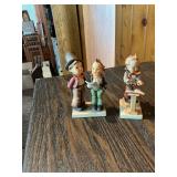 Vintage Hummel-Style Figurine Lot – Children & Musicians – Porcelain Collectibles