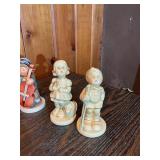 Vintage Hummel-Style Figurine Lot – Children & Musicians – Porcelain Collectibles