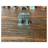 Vintage Souvenir Miniature Landmark Lot – Eiffel Tower, Statue of Liberty, Space Needle & More