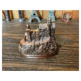 Vintage Souvenir Miniature Landmark Lot – Eiffel Tower, Statue of Liberty, Space Needle & More