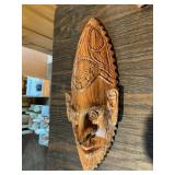 Vintage Hand-Carved Wooden Wall Art Lot – Masks, Figures & Folk Art Décor