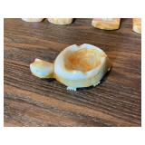 Vintage Carved Onyx Figurine Lot – Asian Figures, Turtle Dish & Stone Décor