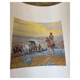 J.K. Ralston Western Art Prints – “After the Battle”-2count-Frontier Scenes – Large Lot