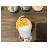 Southwestern Pottery Lot – Mini Vases & Decorative Bells – Native-Inspired Designs