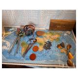 Mid Century Modern Hanging Décor Lot – Copper Mobiles, Wind Chimes,
