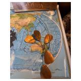 Mid Century Modern Hanging Décor Lot – Copper Mobiles, Wind Chimes,