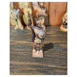 Vintage Hand-Carved Figurine Lot – Wood & Resin Characters, Musicians, Gnomes & Miniatures