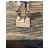 Vintage Hand-Carved Figurine Lot – Wood & Resin Characters, Musicians, Gnomes & Miniatures