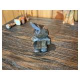 Vintage Hand-Carved Figurine Lot – Wood & Resin Characters, Musicians, Gnomes & Miniatures
