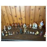 Large Vintage Figurine Lot – Musicians, Villagers, Folk Art & Miniatures Collection