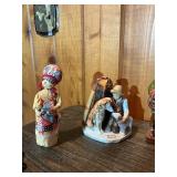 Large Vintage Figurine Lot – Musicians, Villagers, Folk Art & Miniatures Collection