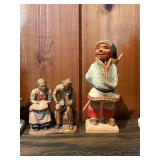 Large Vintage Figurine Lot – Musicians, Villagers, Folk Art & Miniatures Collection