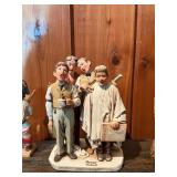 Large Vintage Figurine Lot – Musicians, Villagers, Folk Art & Miniatures Collection