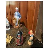 Large Vintage Figurine Lot – Musicians, Villagers, Folk Art & Miniatures Collection
