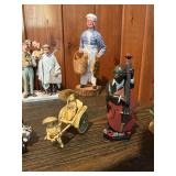 Large Vintage Figurine Lot – Musicians, Villagers, Folk Art & Miniatures Collection