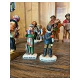 Large Vintage Figurine Lot – Musicians, Villagers, Folk Art & Miniatures Collection