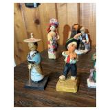Large Vintage Figurine Lot – Musicians, Villagers, Folk Art & Miniatures Collection