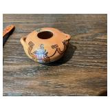 Vintage Mixed Decorative Lot – Wood Bowls, Mini Vases, Folk Art & Small Collectibles