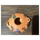Vintage Mixed Decorative Lot – Wood Bowls, Mini Vases, Folk Art & Small Collectibles