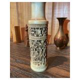 Vintage Mixed Decorative Lot – Wood Bowls, Mini Vases, Folk Art & Small Collectibles