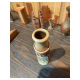 Vintage Mixed Decorative Lot – Wood Bowls, Mini Vases, Folk Art & Small Collectibles
