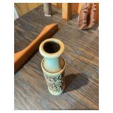 Vintage Mixed Decorative Lot – Wood Bowls, Mini Vases, Folk Art & Small Collectibles
