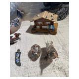 Tribal, Folk Art & Global Collectibles Lot – Carvings, Inlay, Music Box & Décor