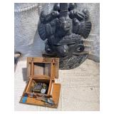 Tribal, Folk Art & Global Collectibles Lot – Carvings, Inlay, Music Box & Décor