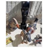 Tribal, Folk Art & Global Collectibles Lot – Carvings, Inlay, Music Box & Décor