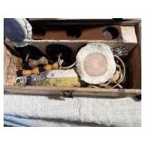 Vintage GE Shoe Polisher Kit w/ Brushes, Box & Polish Lot – Barber / Man Cave Decor