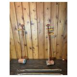 Pair of Traditional Bowed Folk Instruments