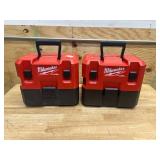 Milwaukee Lot of 2- M12 FUEL 12-Volt Lithium-Ion Cordless 1.6 Gal. Wet/Dry Vacuum (Vacuum-Only) (No Accessories)