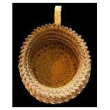 Handwoven Pine Needle Pitcher & Basket Tray