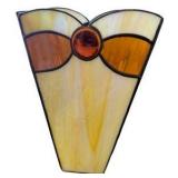 Neutral Colored Stained Glass Vase