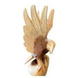Hand Carved American Eagle Sculpture
