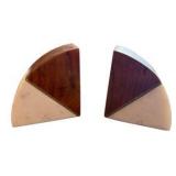 Marble & Wood Bookends