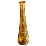 Tall Amber Glass Decanter