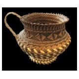 Handwoven Pine Needle Pitcher & Basket Tray