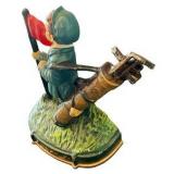 Vintage Cast Iron Golf Caddy Doorstop
