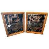 Vintage Railway Advertising Mirrors - Union & Central Pacific