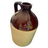 Two Tone Stoneware Whiskey Jug