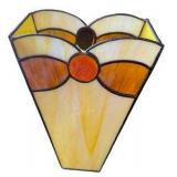 Neutral Colored Stained Glass Vase