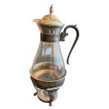 Vintage Silverplate & Glass Coffee/Tea Warmer