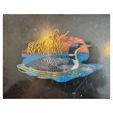 Vintage Loon Tray - Couroc Giftware