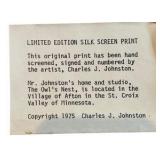 Limited Edition Silk - Screened Print by Charles J. Johnston 162/250
