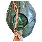 Vintage Green Glass Wine Decanter